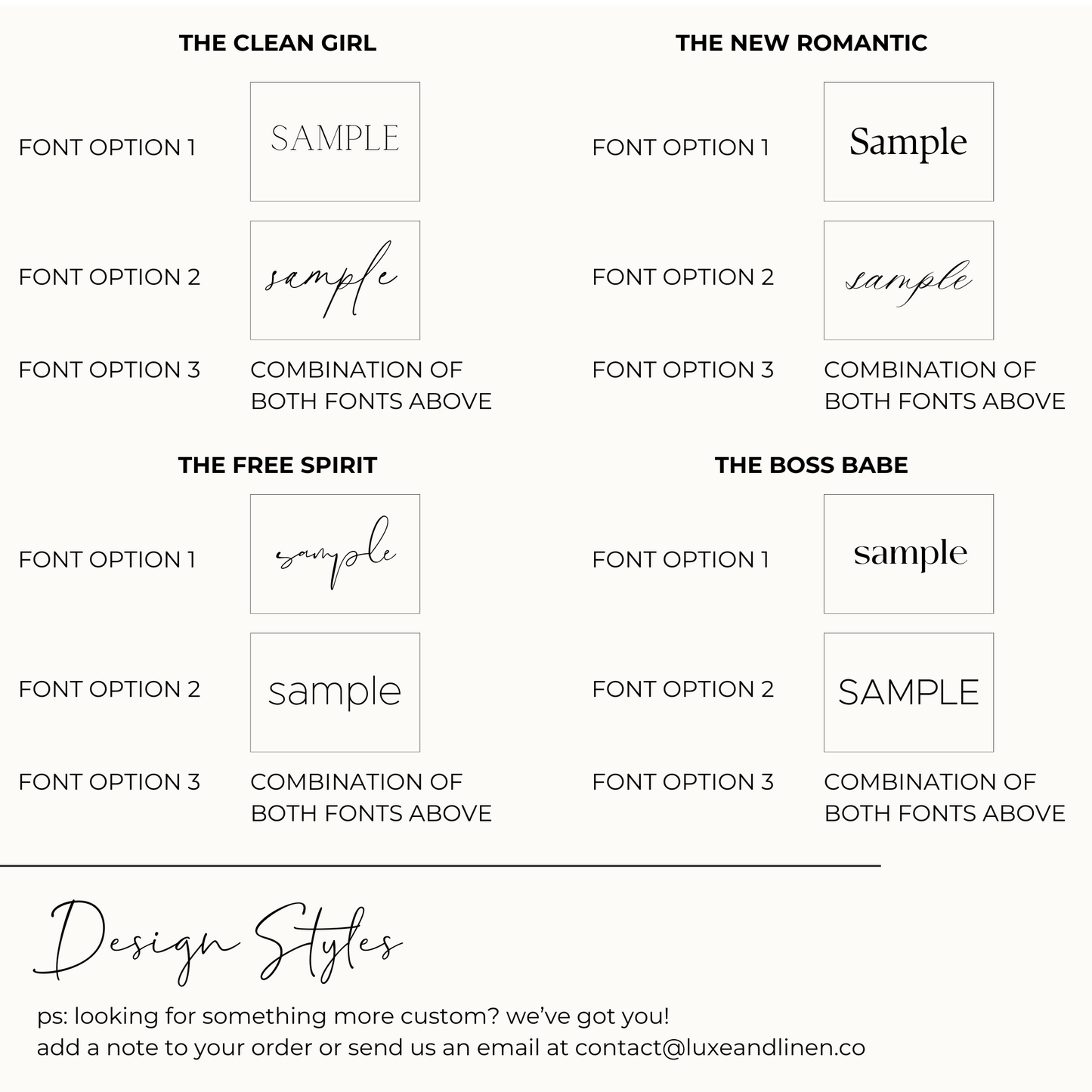 Daylight Linen Place Menu