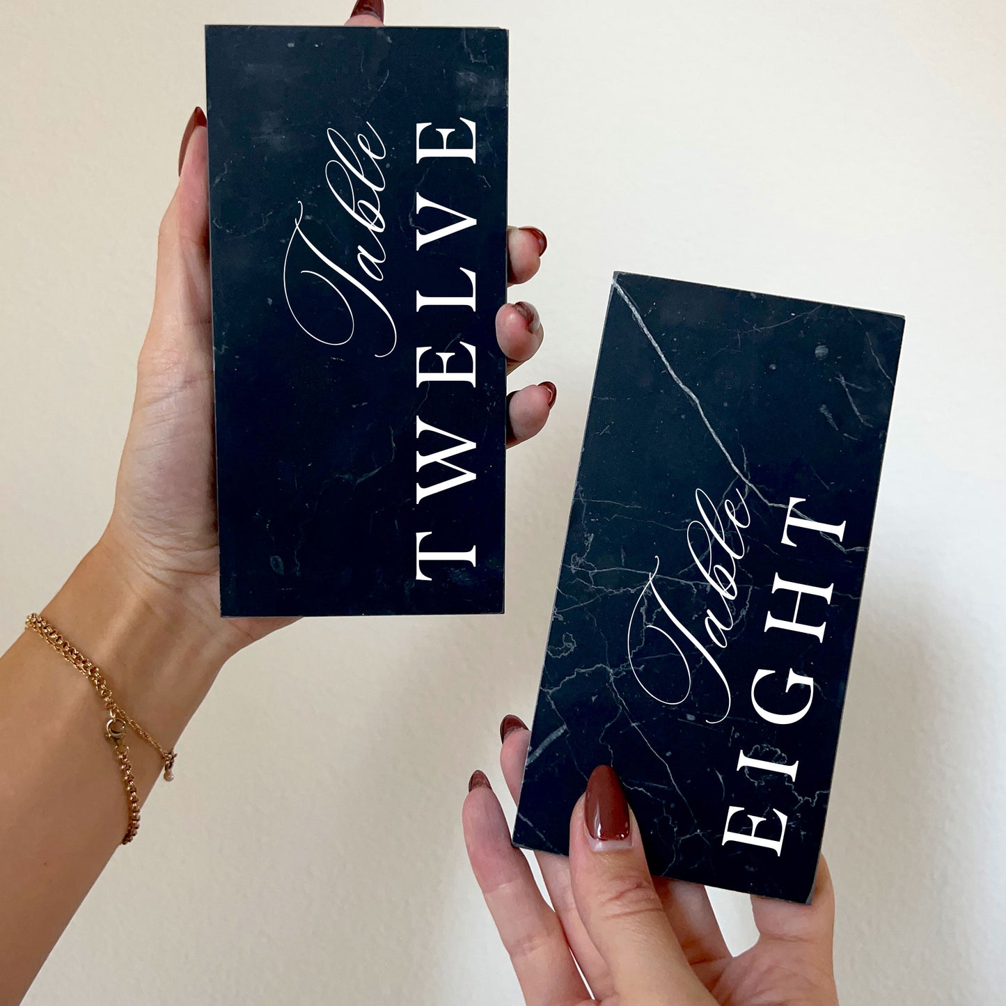 Midnight Marble Table Numbers