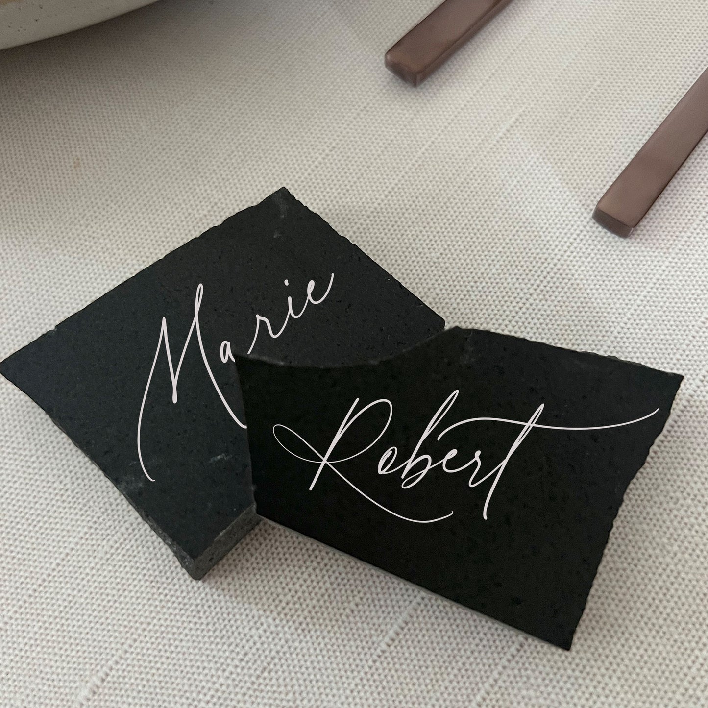 Midnight Slate Place Cards