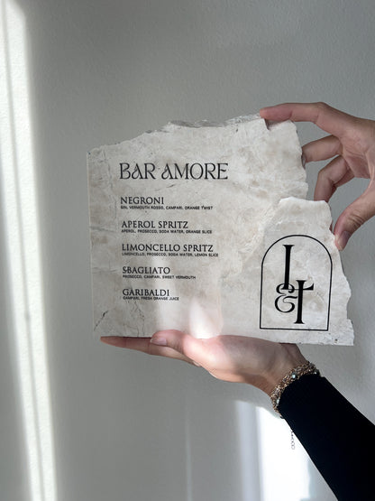 Daylight Marble Bar Sign